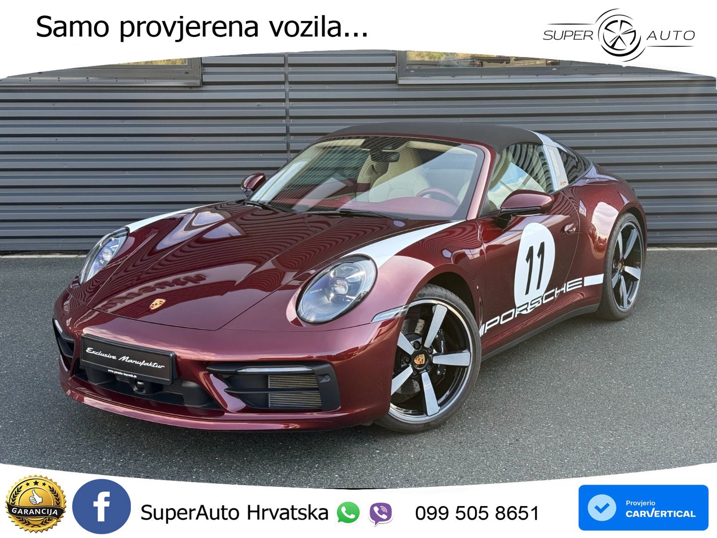 Porsche 911 Targa 4S 3.0 (450 KS) PDK LED+GR SJED+ACC