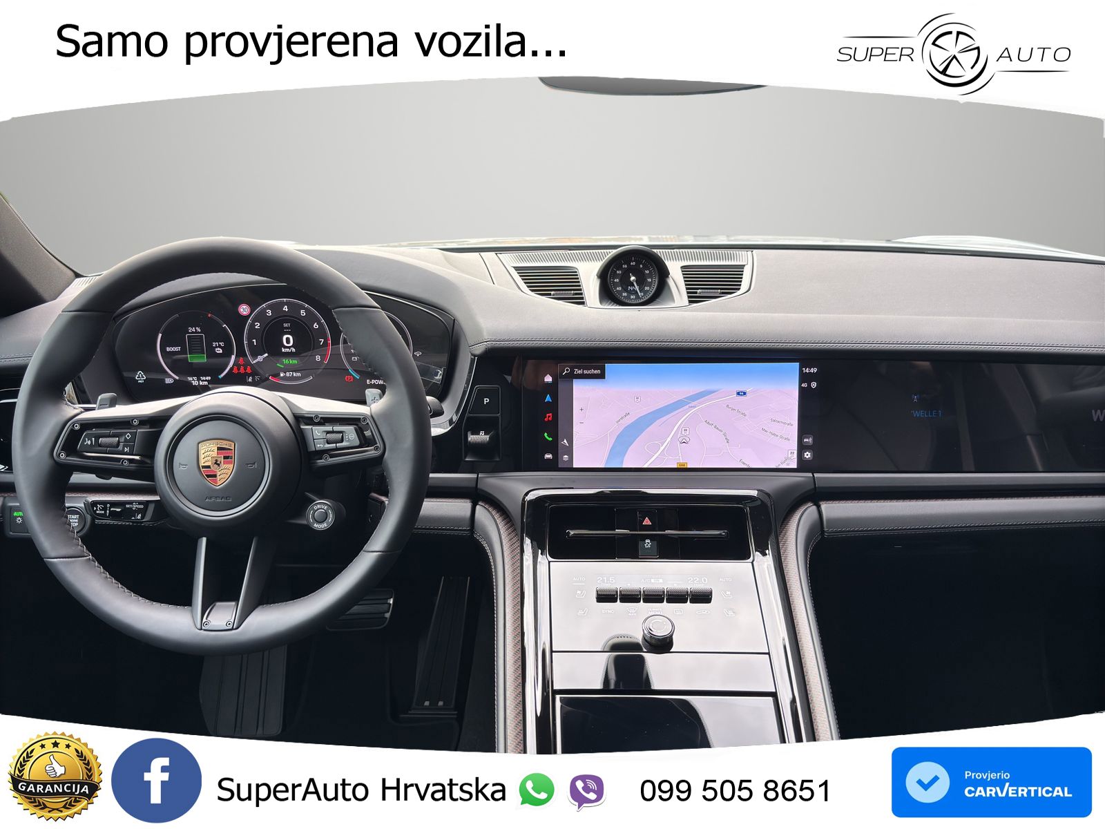 Porsche Panamera 4 2.9 V6 (470 KS) E-Hybrid PDK ACC+HEAD+4xGR SJED+360+PANO
