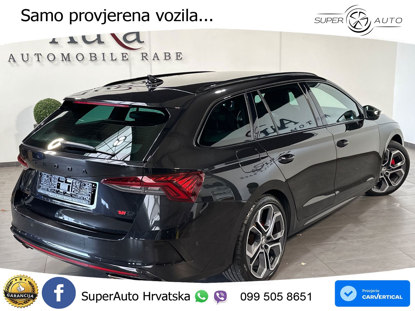 Škoda Octavia Combi RS 2.0 TDI (200 KS) 4x4 DSG LED+GR SJED+ACC