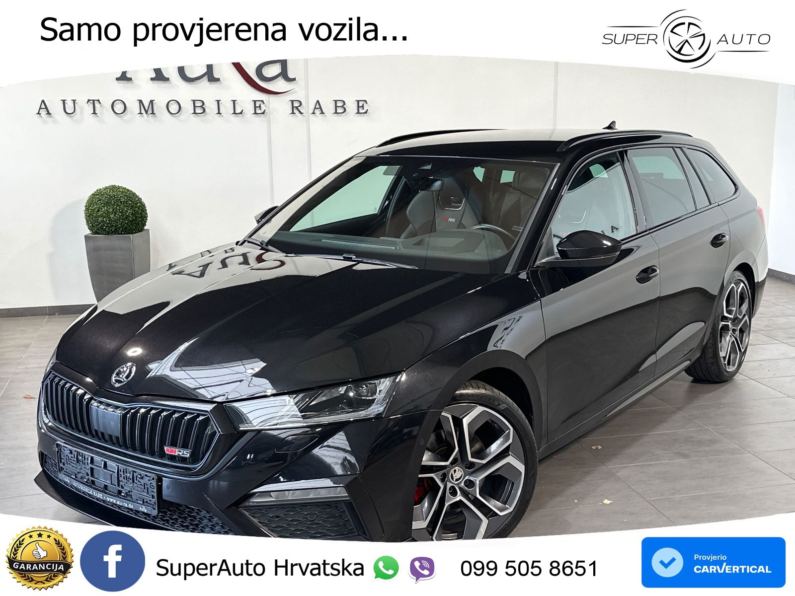 Škoda Octavia Combi RS 2.0 TDI (200 KS) 4x4 DSG LED+GR SJED+ACC