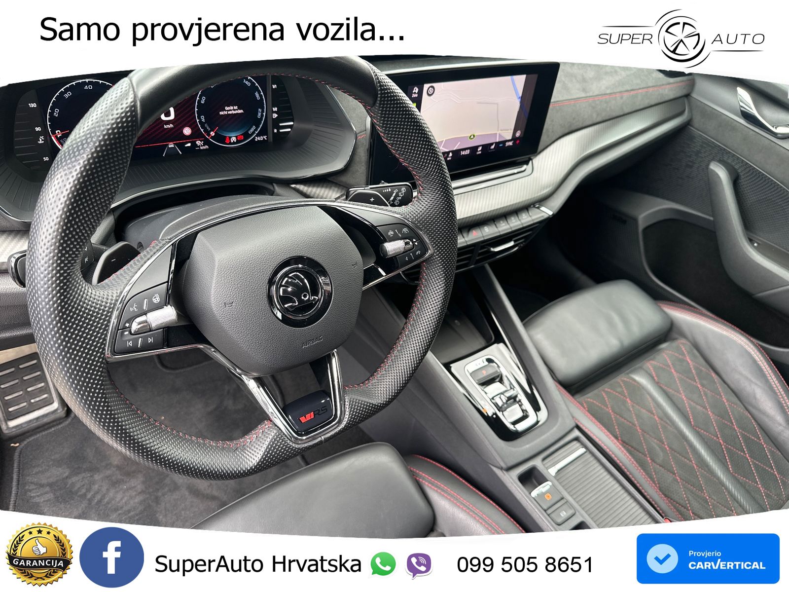 Škoda Octavia Combi RS 2.0 TDI (200 KS) 4x4 DSG LED+GR SJED+ACC