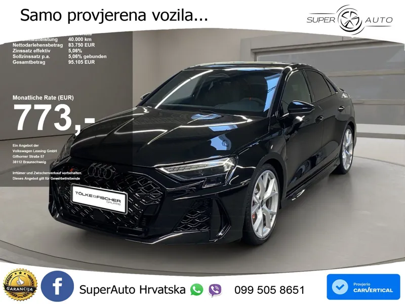 Audi RS3 Sedan 2.5 TFSI (400 KS) quattro S tronic MATRIX+GR SJED+KAM