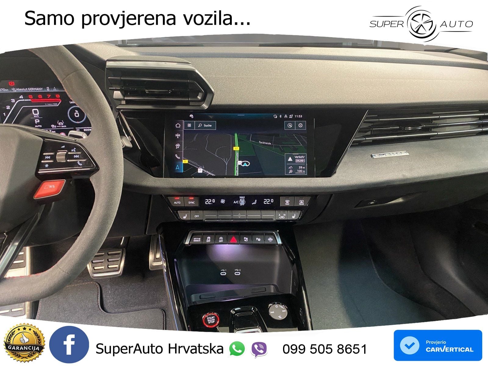 Audi RS3 Sedan 2.5 TFSI (400 KS) quattro S tronic MATRIX+GR SJED+KAM