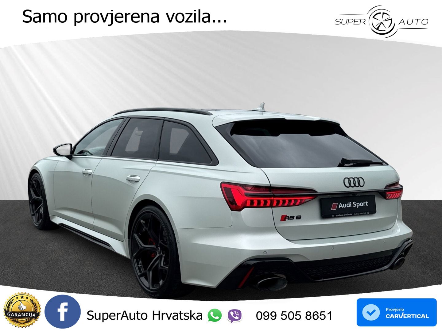 Audi RS6 Avant 4.0 TFSI V8 performance (630 KS)  quattro tiptronic MATRIX+GR SJED+KAM