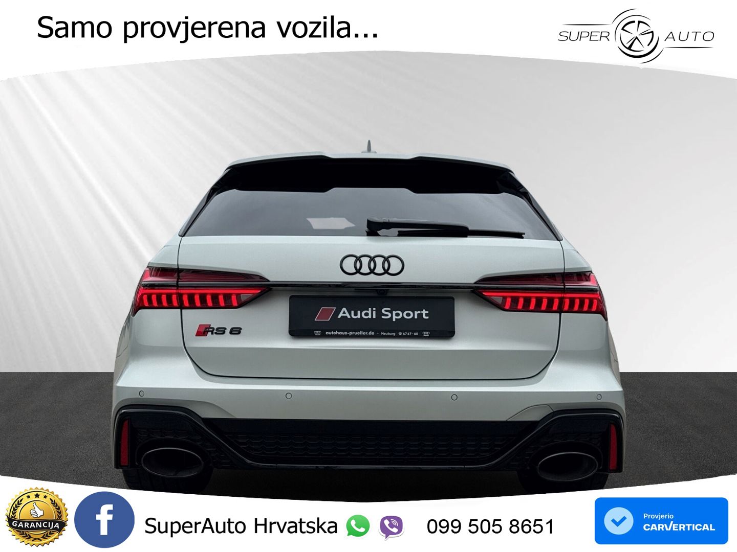 Audi RS6 Avant 4.0 TFSI V8 performance (630 KS)  quattro tiptronic MATRIX+GR SJED+KAM