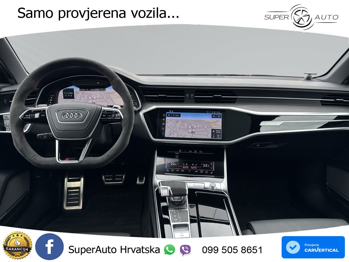 Audi RS6 Avant 4.0 TFSI V8 performance (630 KS)  quattro tiptronic MATRIX+GR SJED+KAM
