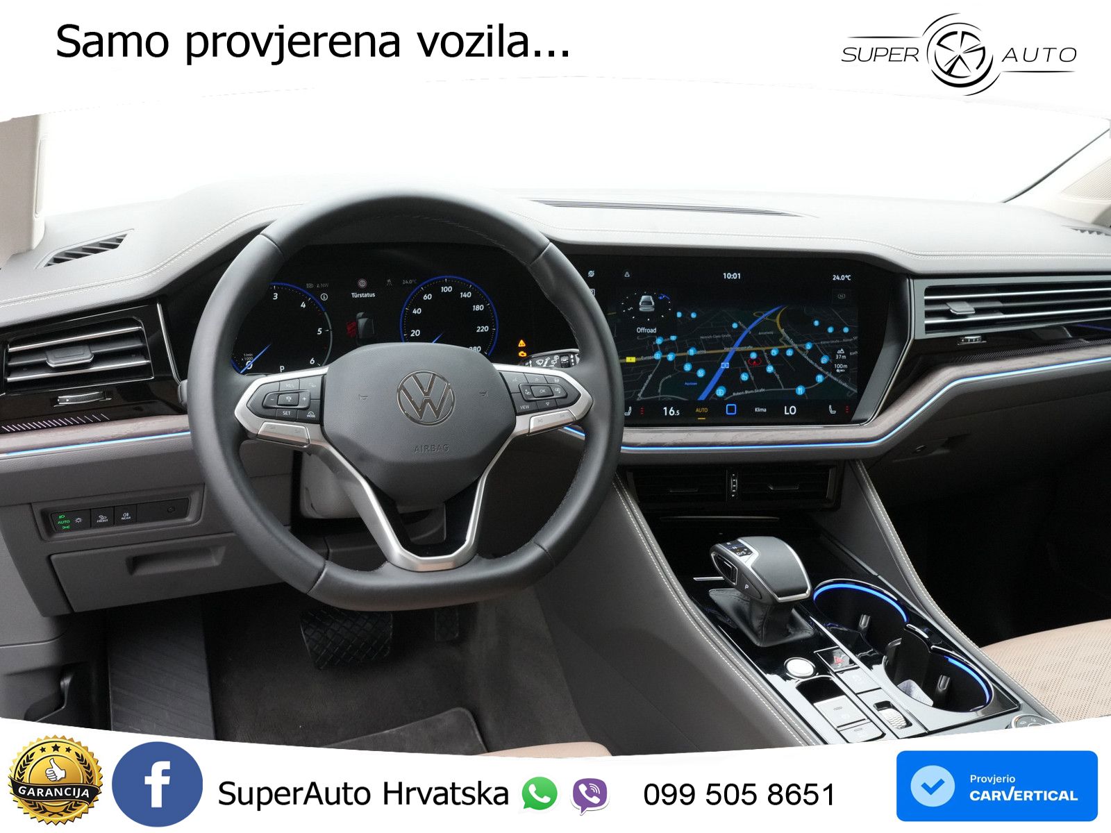 Volkswagen Touareg 3.0 V6 TDI (286 KS) 4MOTION Tiptronic ZRAČNI+ACC+4xGR SJED+KAM