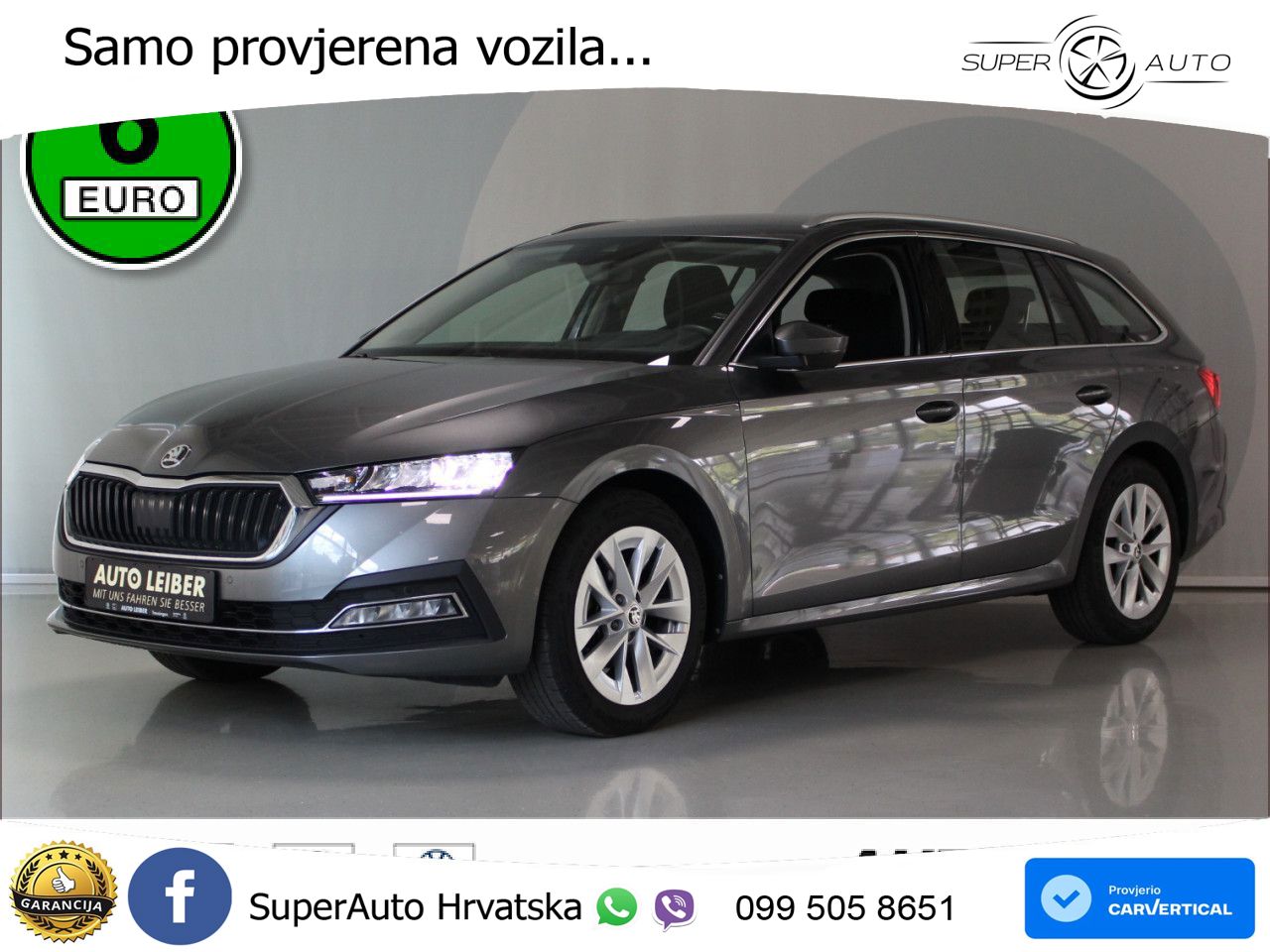Škoda Octavia Combi 1.5 TSI (150 KS) DSG LED+GR SJED+ACC