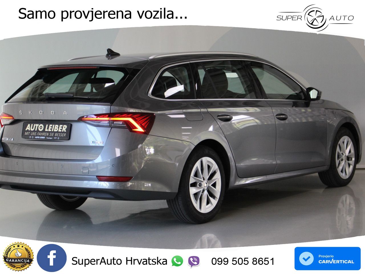 Škoda Octavia Combi 1.5 TSI (150 KS) DSG LED+GR SJED+ACC