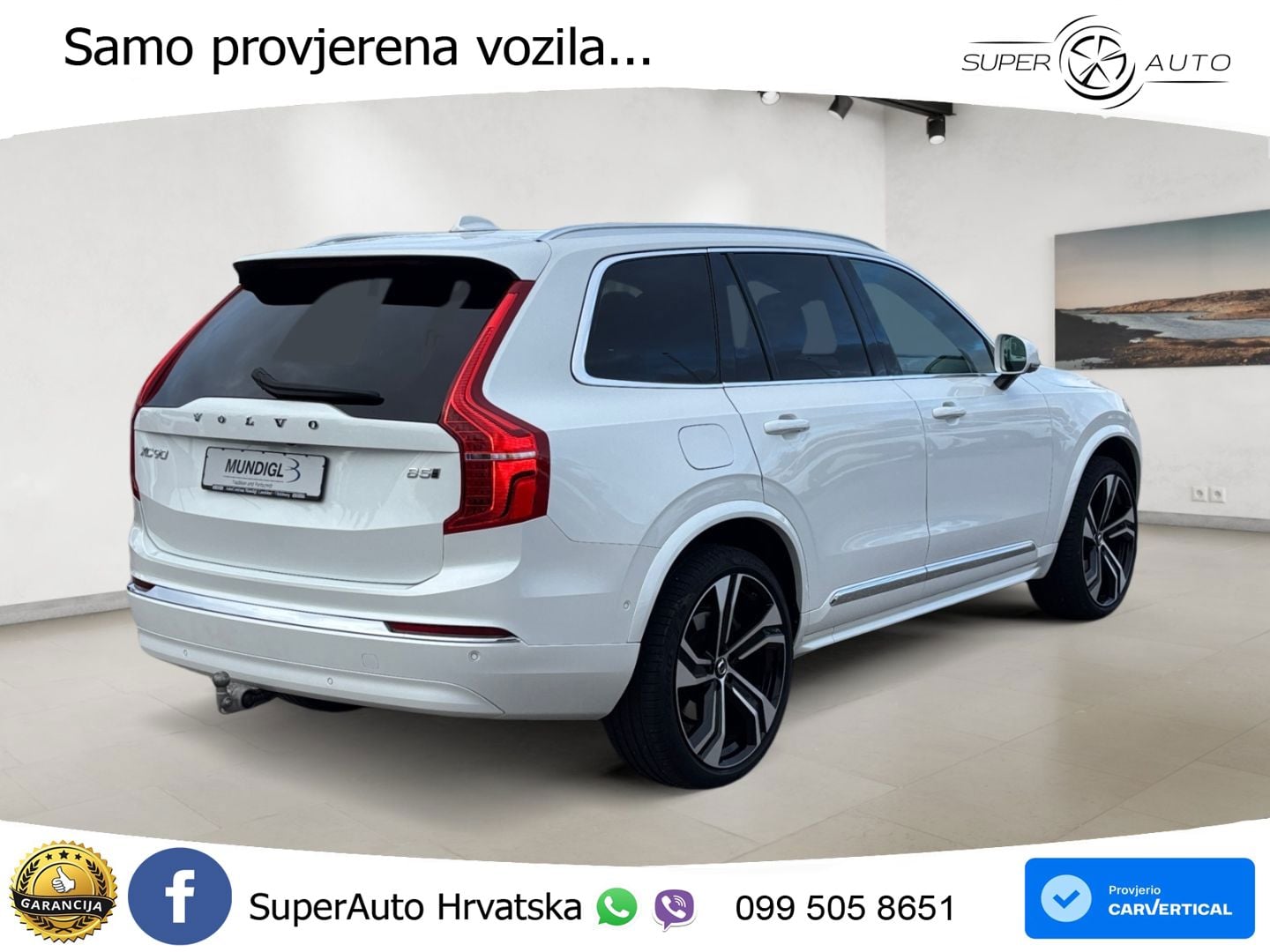 Volvo XC90 2.0 B5 Diesel AWD Automatic ACC+HEAD+4xGR SJED+360+PANO