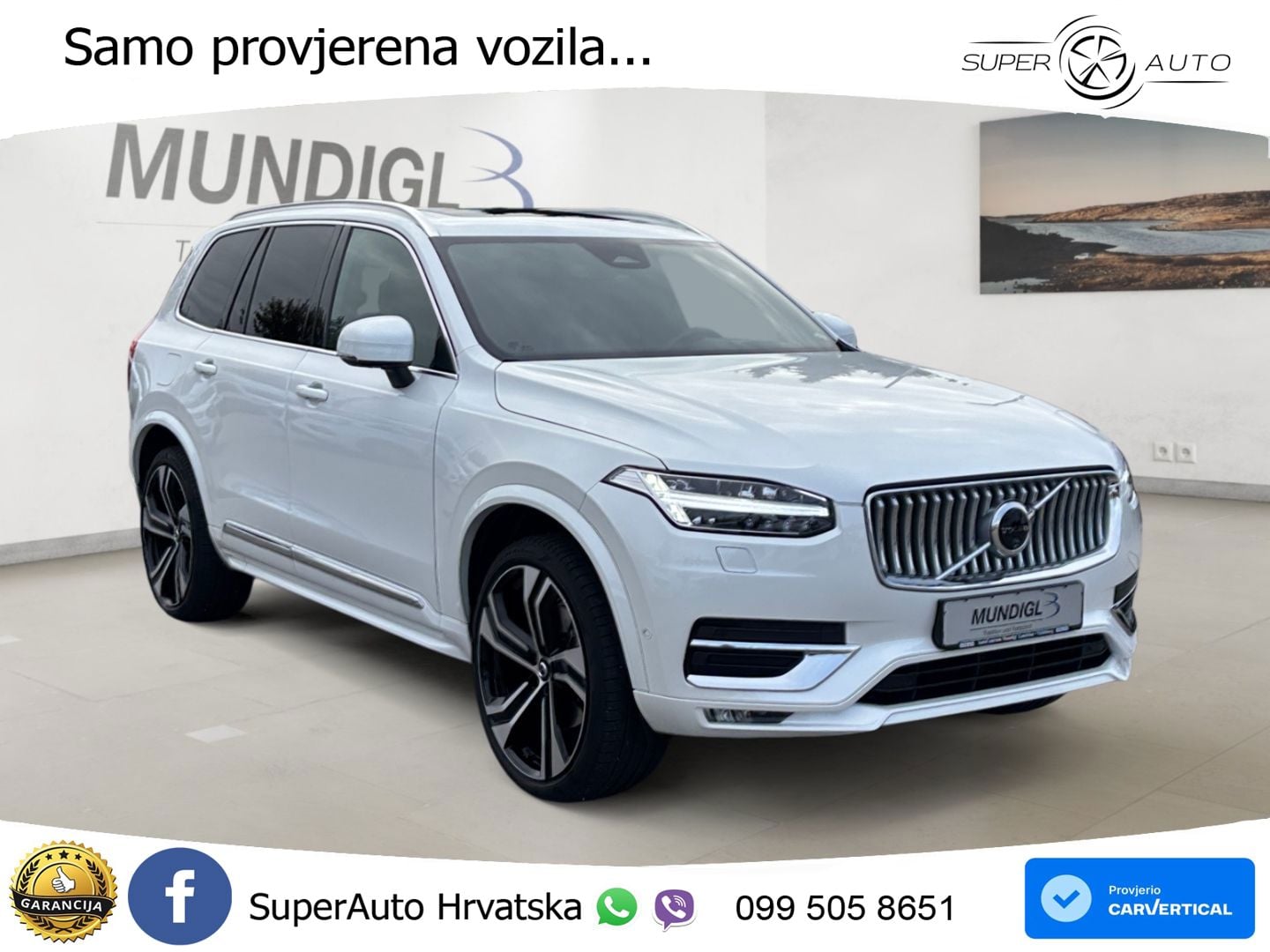 Volvo XC90 2.0 B5 Diesel AWD Automatic ACC+HEAD+4xGR SJED+360+PANO