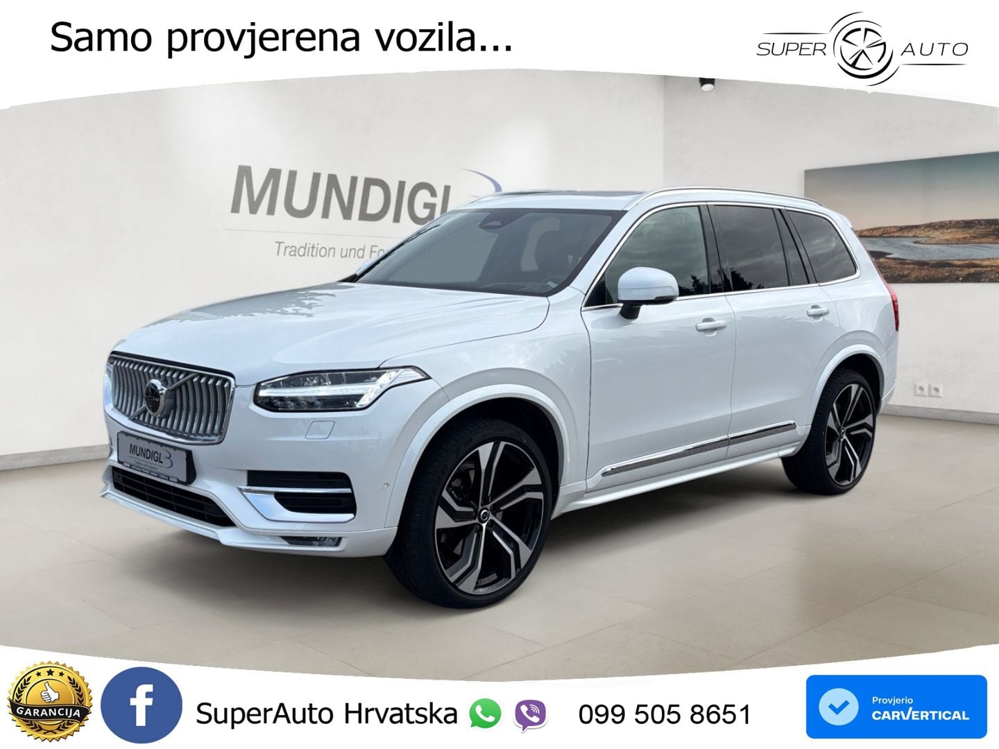 Volvo XC90 2.0 B5 Diesel AWD Automatic ACC+HEAD+4xGR SJED+360+PANO