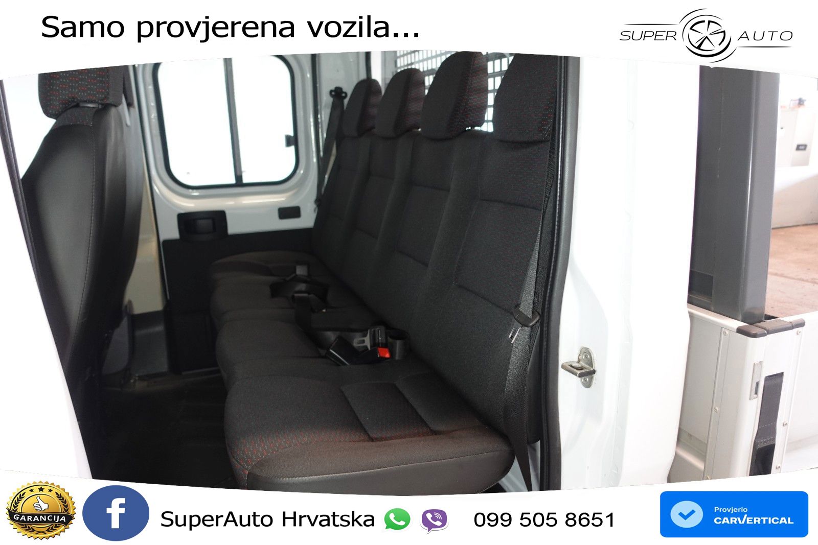 Peugeot Boxer Pritsche Doka. AHK 3T 435 L4 BlueHDi 140 140 KS