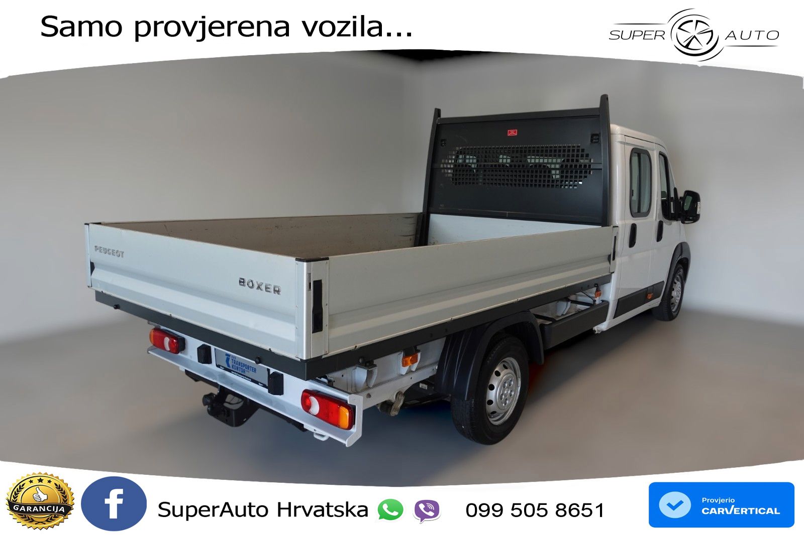 Peugeot Boxer Pritsche Doka. AHK 3T 435 L4 BlueHDi 140 140 KS