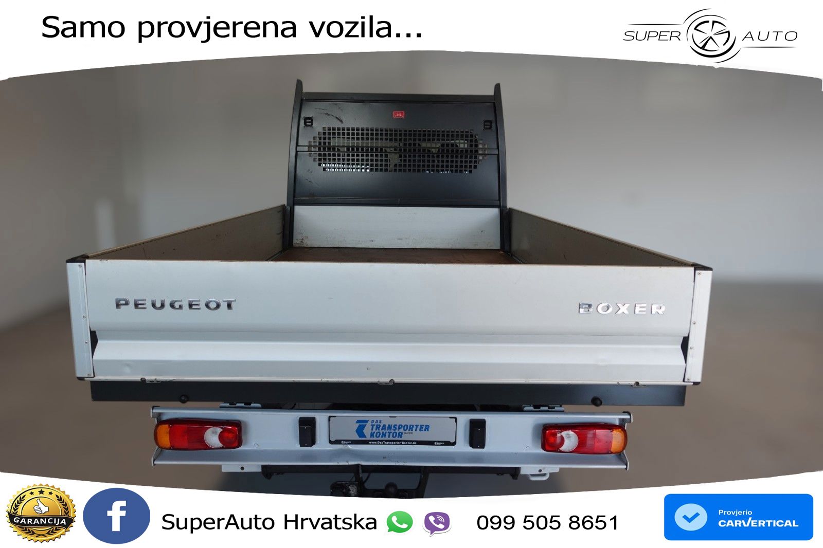 Peugeot Boxer Pritsche Doka. AHK 3T 435 L4 BlueHDi 140 140 KS