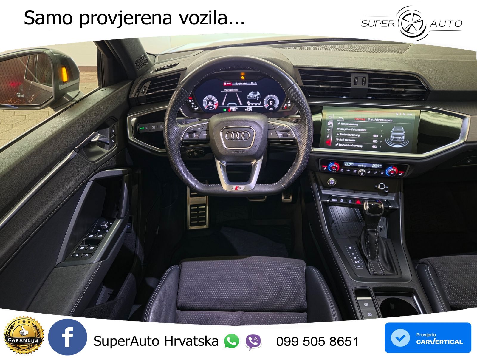 Audi Q3 40 TFSI (190 KS) quattro S tronic S line MATRIX+GR SJED+KAM