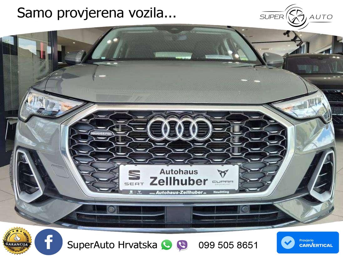 Audi Q3 Sportback 40 TFSI (190 KS) quattro S tronic S line LED+GR SJED+ACC