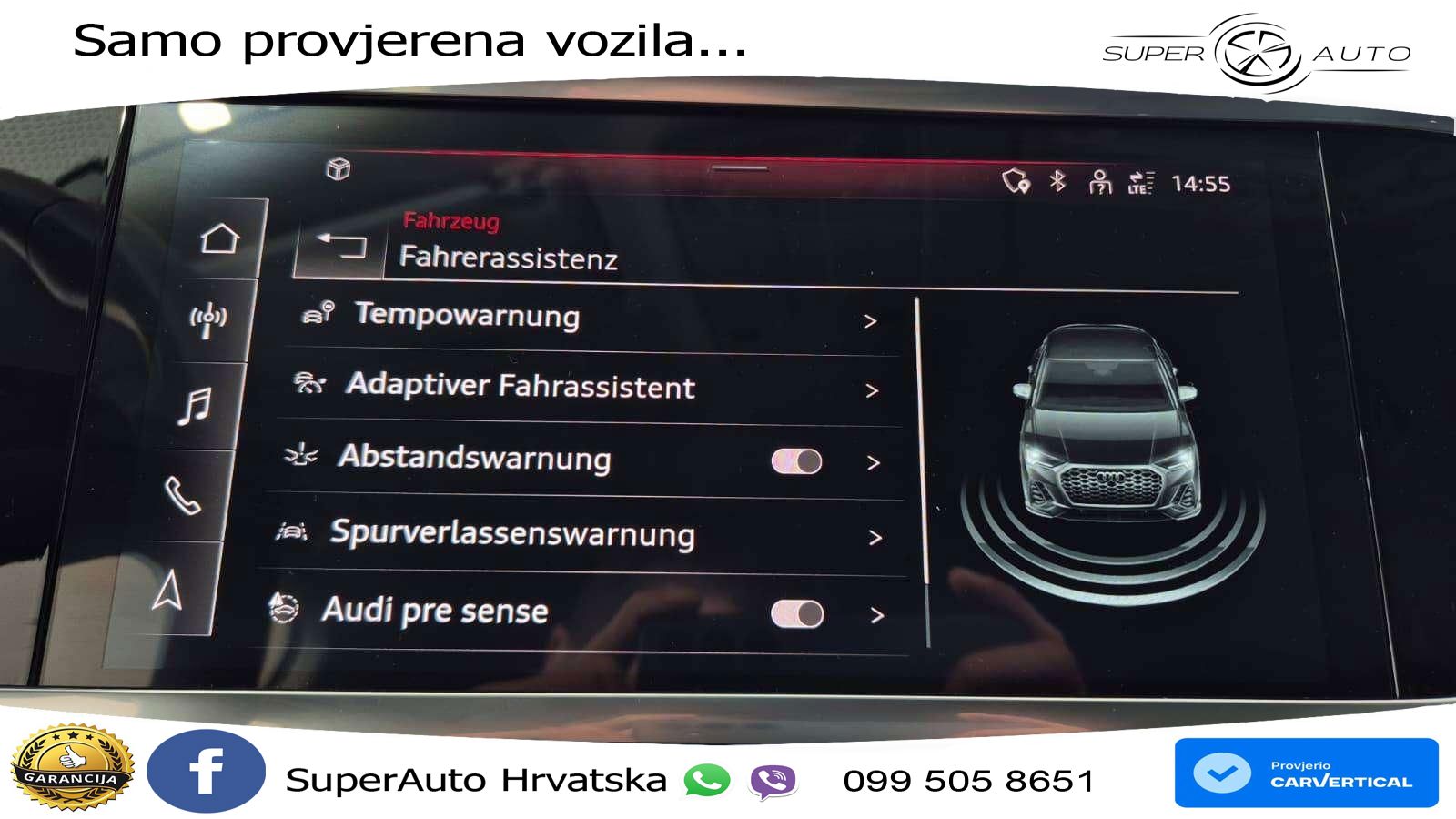 Audi Q3 Sportback 40 TFSI (190 KS) quattro S tronic S line LED+GR SJED+ACC