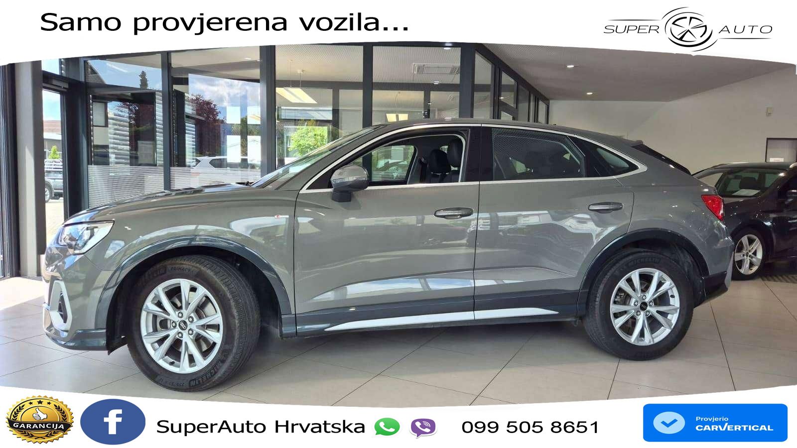 Audi Q3 Sportback 40 TFSI (190 KS) quattro S tronic S line LED+GR SJED+ACC