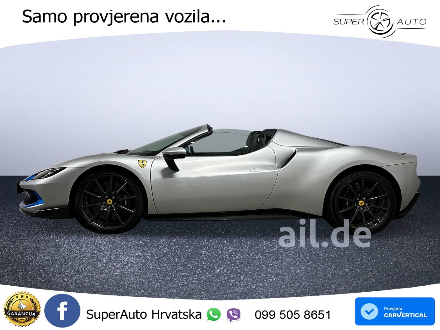Ferrari 296 GTS 3.0 V6 (830 KS) F1 DCT