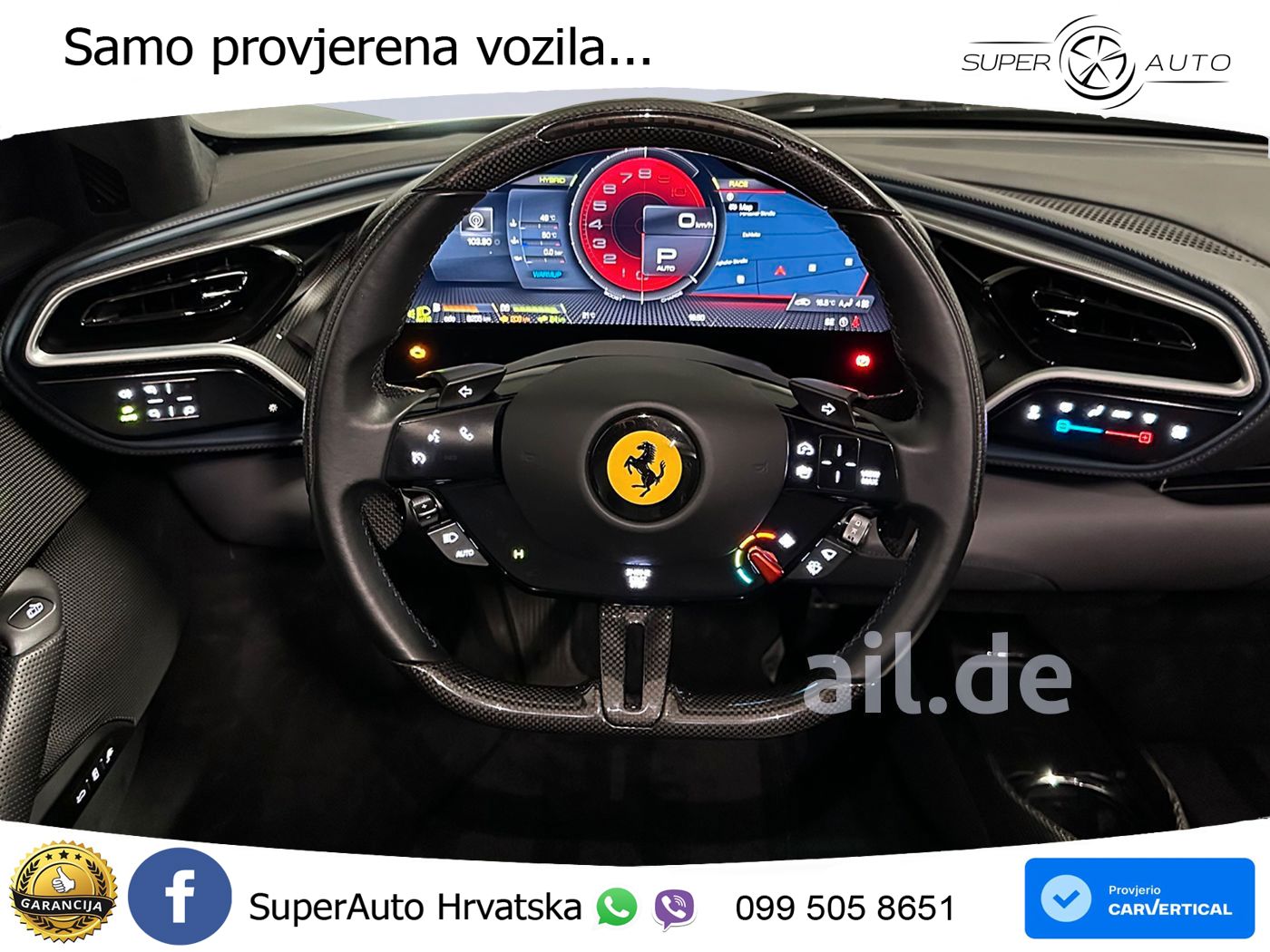 Ferrari 296 GTS 3.0 V6 (830 KS) F1 DCT