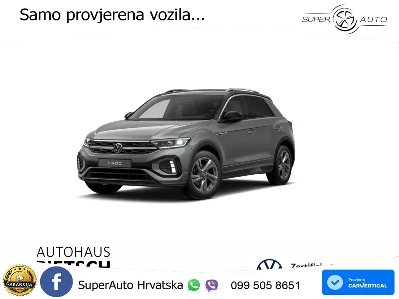 Volkswagen T-Roc 1.5 TSI (150 KS) DSG R-Line LED+GR SJED+ACC