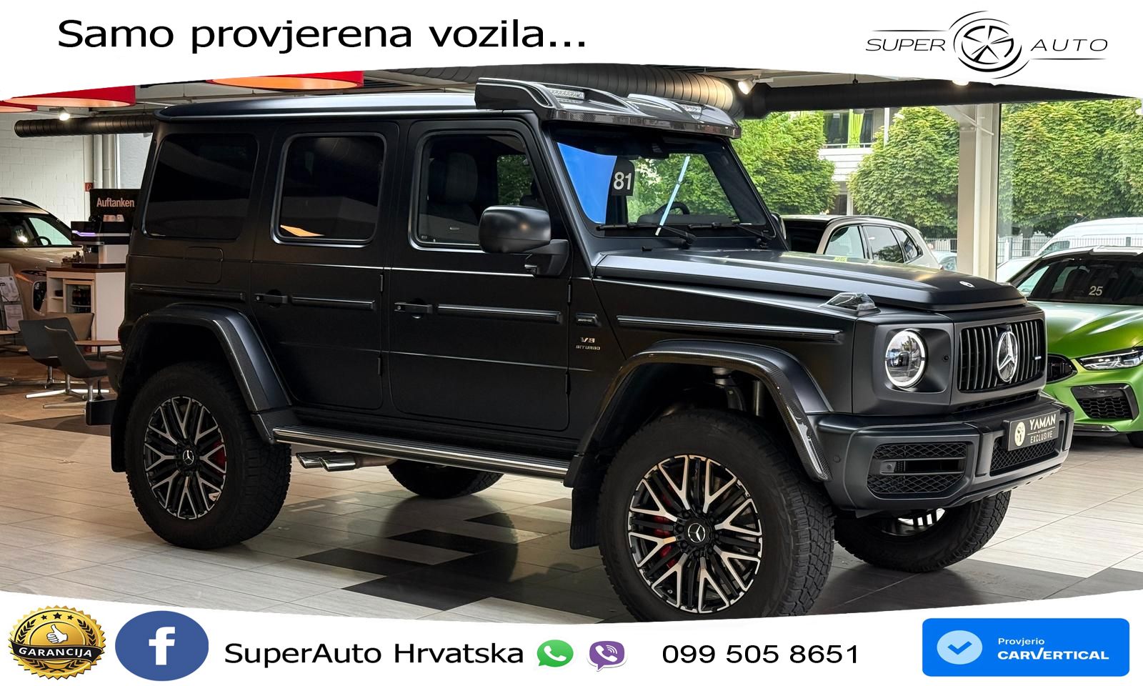 Mercedes AMG G 63 Long V8 (585 KS) 4MATIC 9G-TRONIC AMG SPEEDSHIFT PLUS LED+GR SJED+ACC