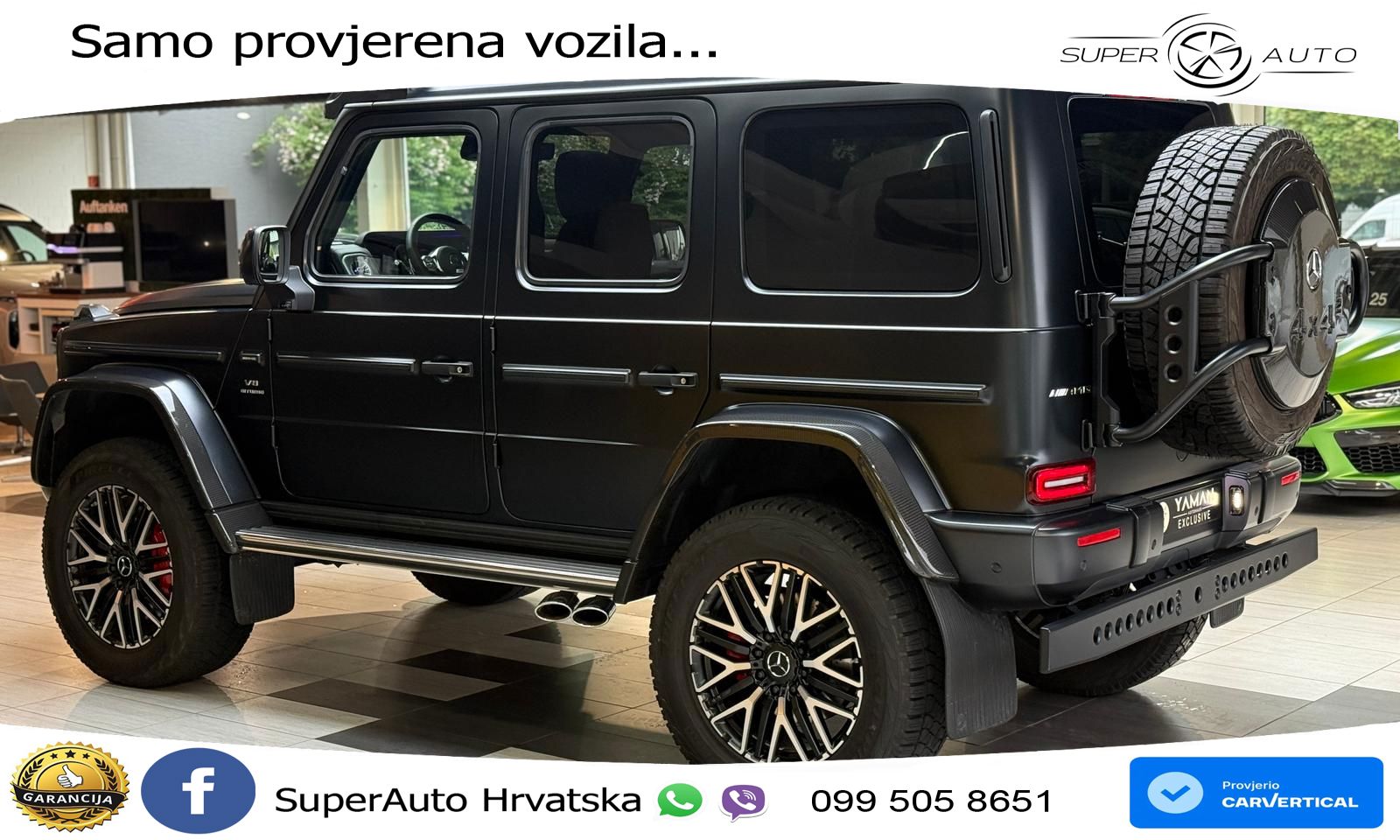 Mercedes AMG G 63 Long V8 (585 KS) 4MATIC 9G-TRONIC AMG SPEEDSHIFT PLUS LED+GR SJED+ACC