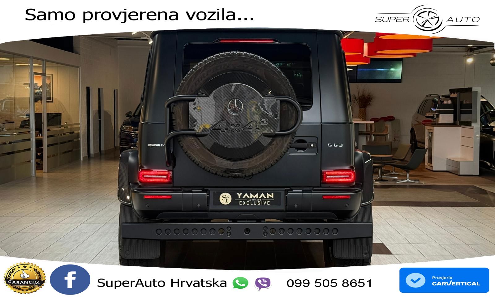 Mercedes AMG G 63 Long V8 (585 KS) 4MATIC 9G-TRONIC AMG SPEEDSHIFT PLUS LED+GR SJED+ACC
