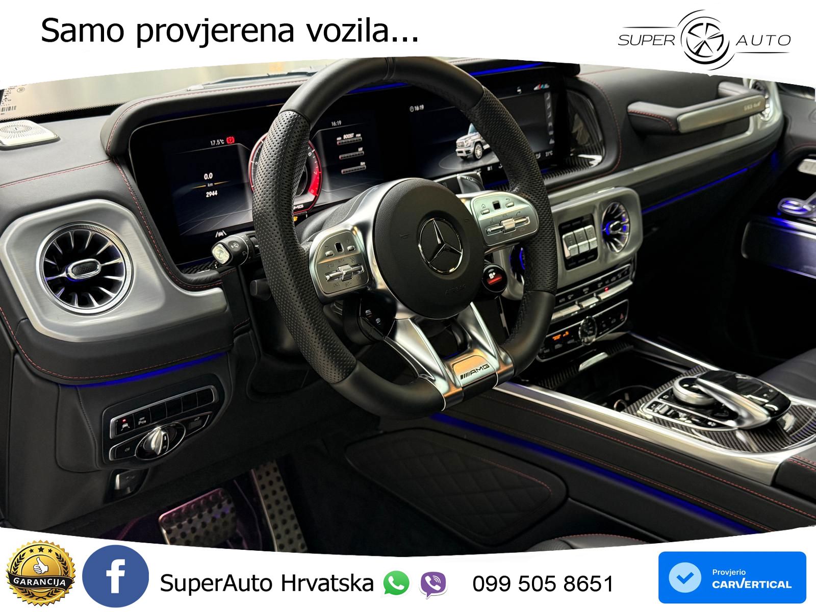Mercedes AMG G 63 Long V8 (585 KS) 4MATIC 9G-TRONIC AMG SPEEDSHIFT PLUS LED+GR SJED+ACC