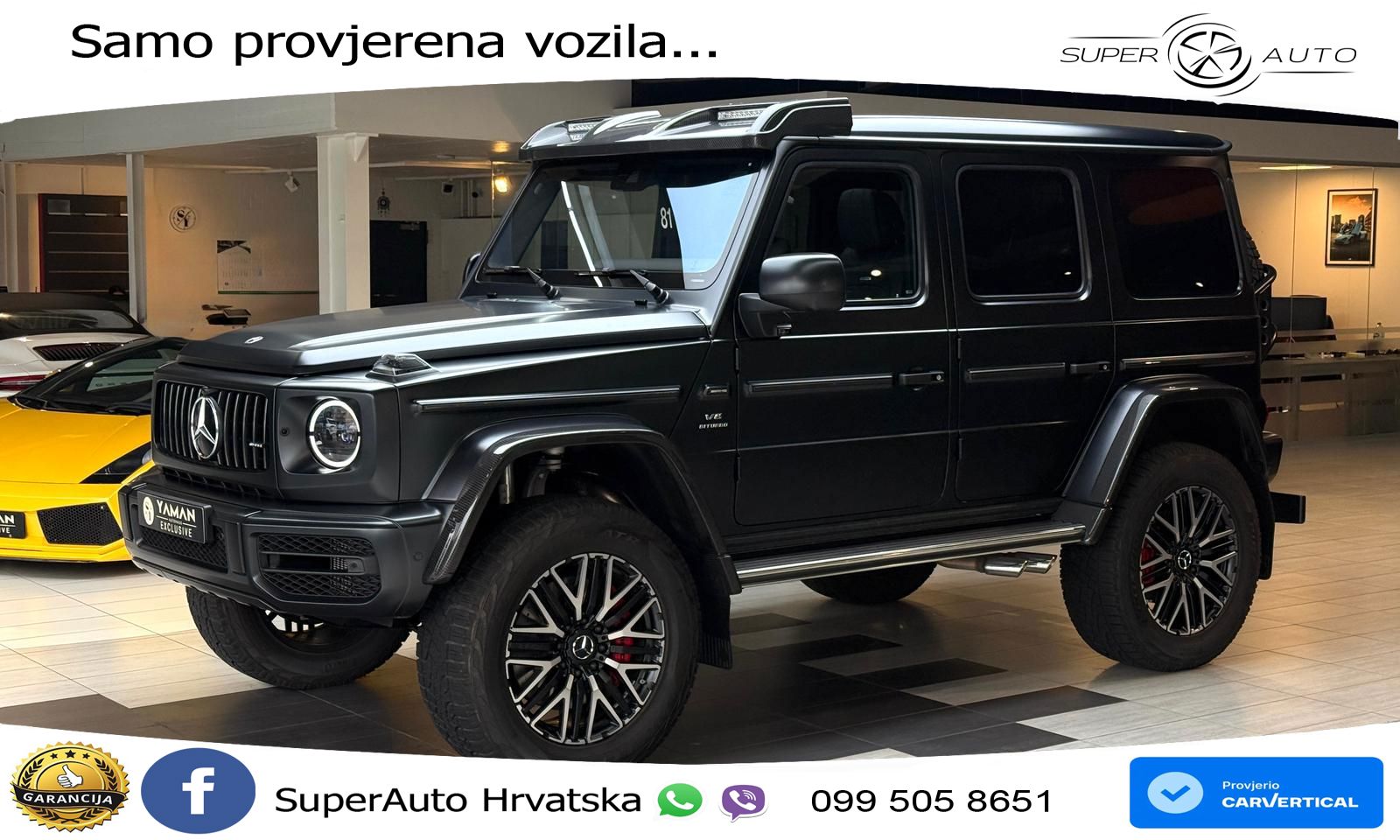 Mercedes AMG G 63 Long V8 (585 KS) 4MATIC 9G-TRONIC AMG SPEEDSHIFT PLUS LED+GR SJED+ACC