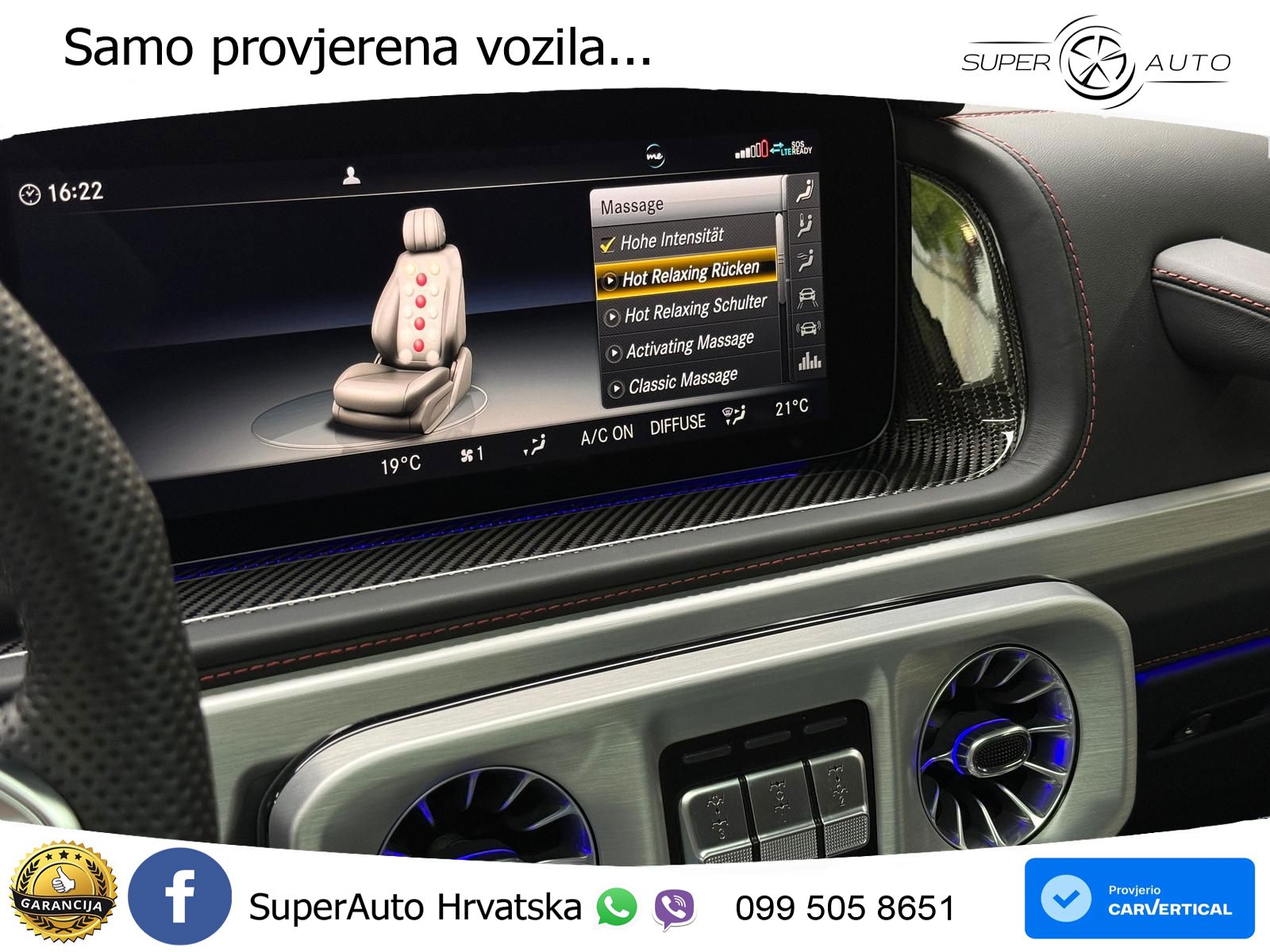 Mercedes AMG G 63 Long V8 (585 KS) 4MATIC 9G-TRONIC AMG SPEEDSHIFT PLUS LED+GR SJED+ACC