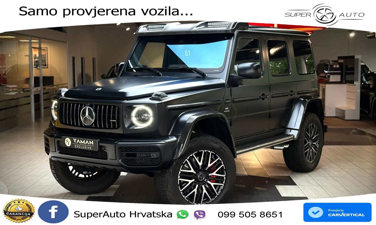 Mercedes AMG G 63 Long V8 (585 KS) 4MATIC 9G-TRONIC AMG SPEEDSHIFT PLUS LED+GR SJED+ACC