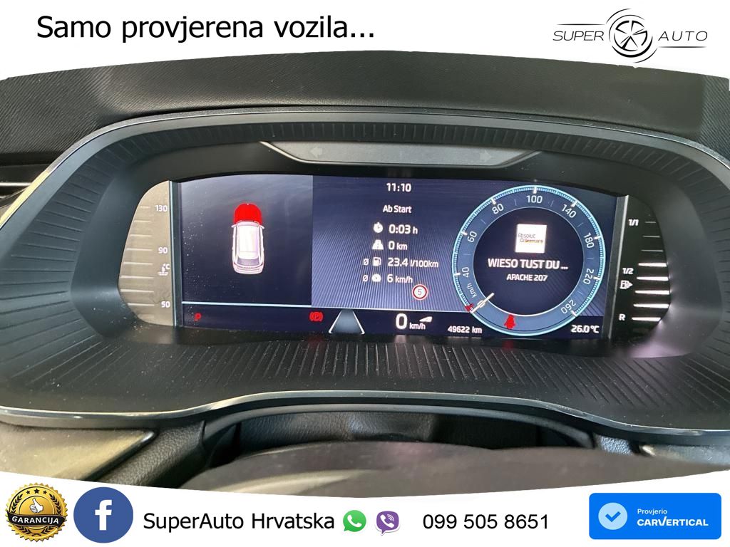 Škoda Octavia Combi 2.0 TDI (150 KS) DSG LED+GR SJED+ACC