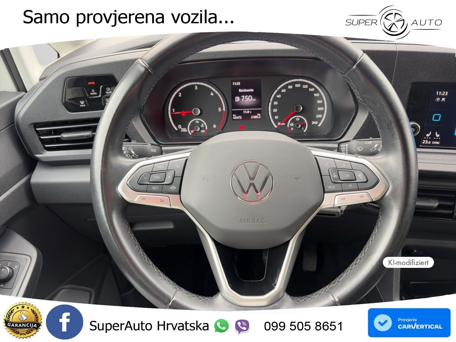 Volkswagen Caddy Cargo EcoProfi *Cool&Sound*Winterpaket* 75 KS
