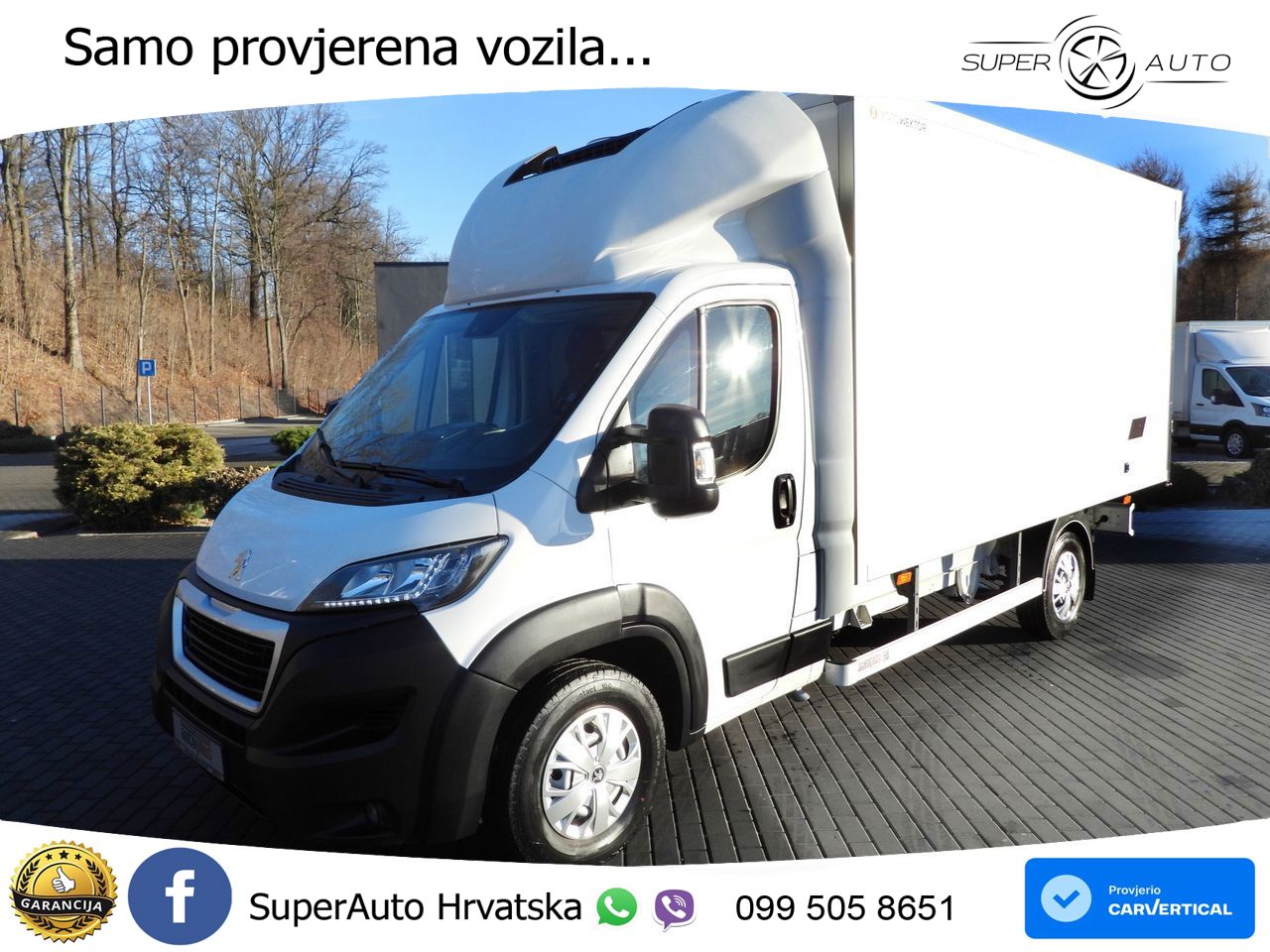 Peugeot BOXER KÜHLKOFFER 0C 8 PALETTEN TEMPOMAT LED 165 KS