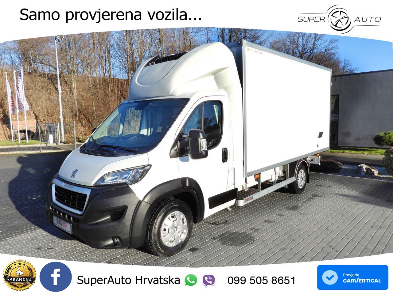 Peugeot BOXER KÜHLKOFFER 0C 8 PALETTEN TEMPOMAT LED 165 KS