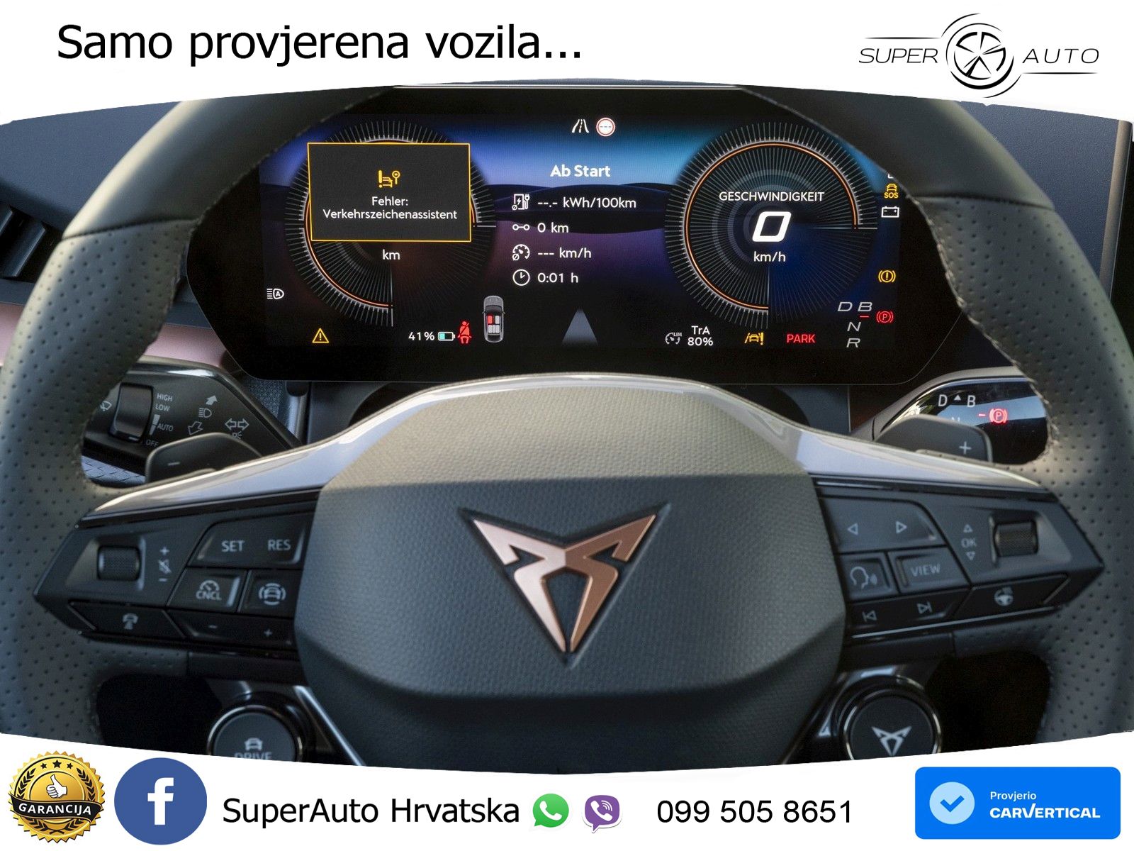Cupra Tavascan 82 kWh (286 KS) LED+GR SJED+ACC