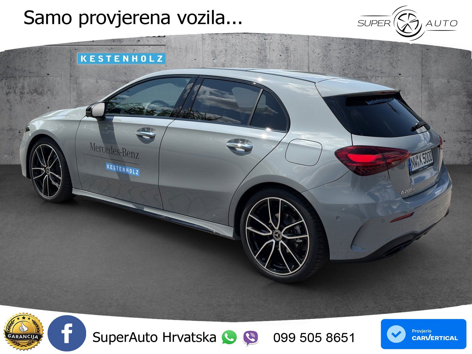 Mercedes-Benz A 200d 8G-DCT AMG ACC+GR SJED+360+PANO