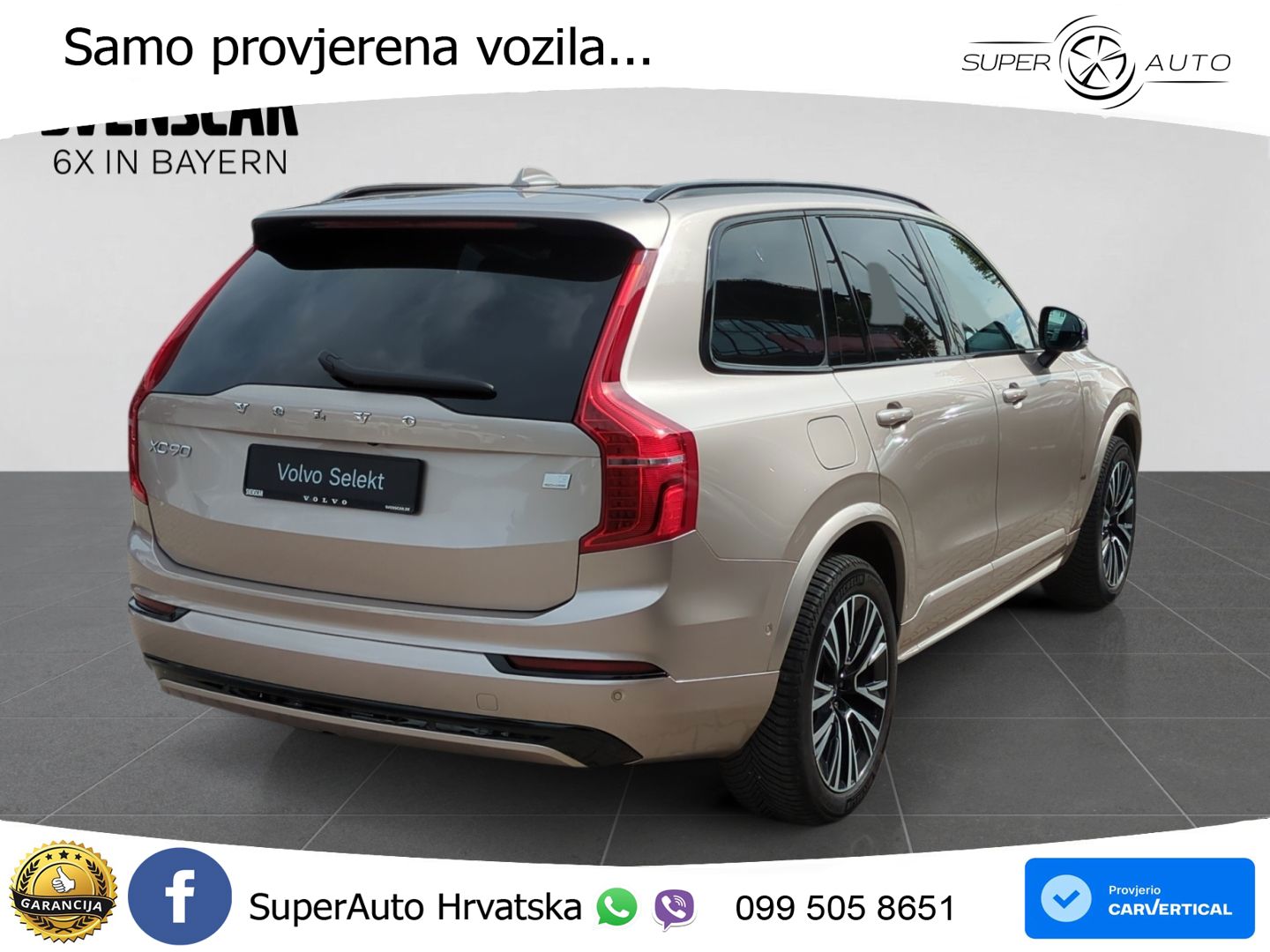 Volvo XC90 2.0 T8 AWD Automatic ZRAČNI+ACC+GR SJED+KAM+PANO