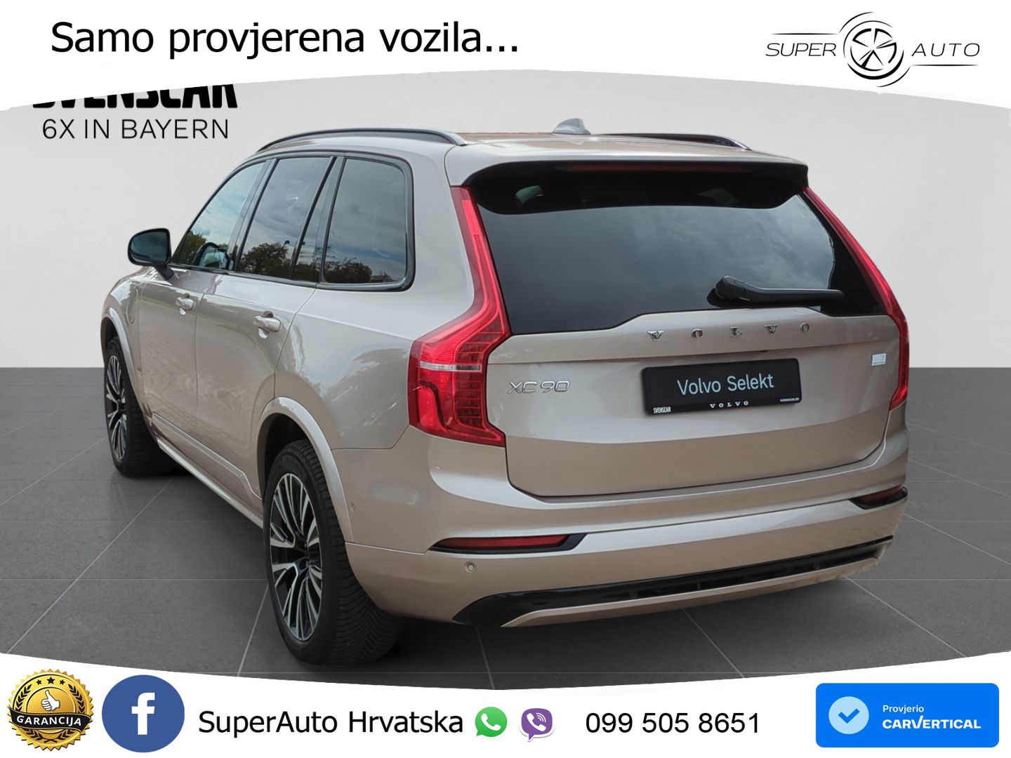 Volvo XC90 2.0 T8 AWD Automatic ZRAČNI+ACC+GR SJED+KAM+PANO