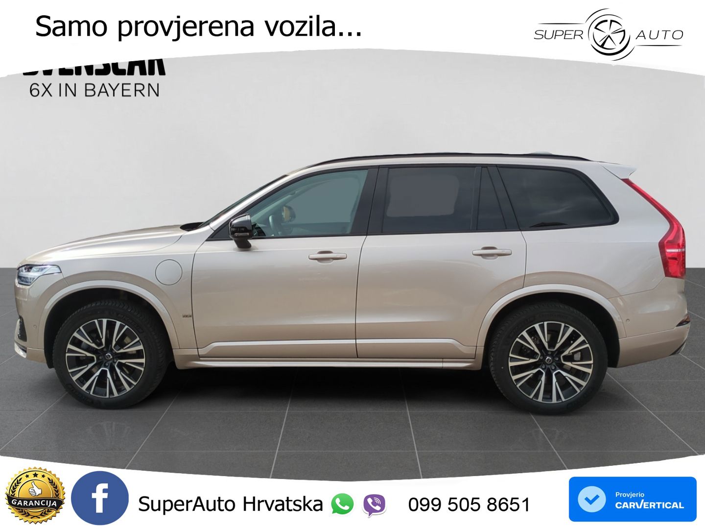 Volvo XC90 2.0 T8 AWD Automatic ZRAČNI+ACC+GR SJED+KAM+PANO