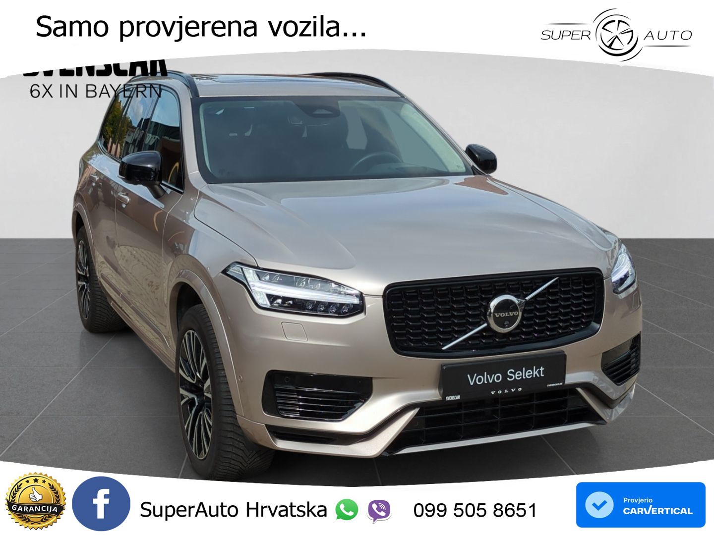 Volvo XC90 2.0 T8 AWD Automatic ZRAČNI+ACC+GR SJED+KAM+PANO