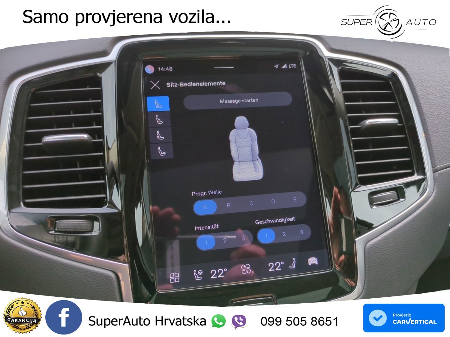 Volvo XC90 2.0 T8 AWD Automatic ZRAČNI+ACC+GR SJED+KAM+PANO