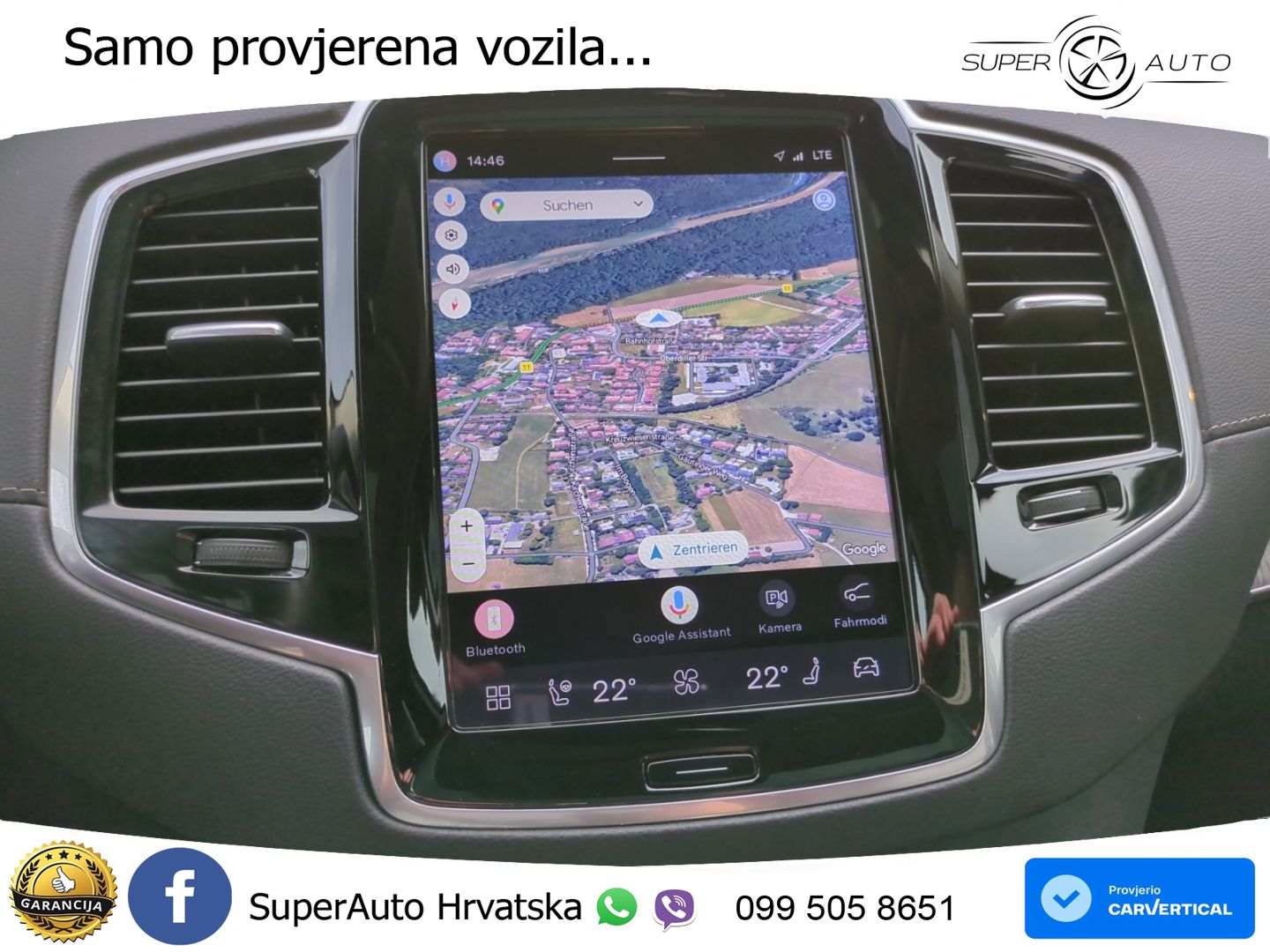 Volvo XC90 2.0 T8 AWD Automatic ZRAČNI+ACC+GR SJED+KAM+PANO