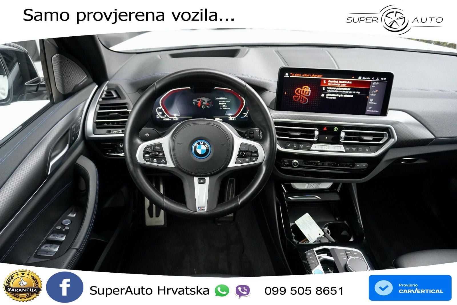 BMW iX3 80 kWh (286 KS) M Sport LED+GR SJED+ACC