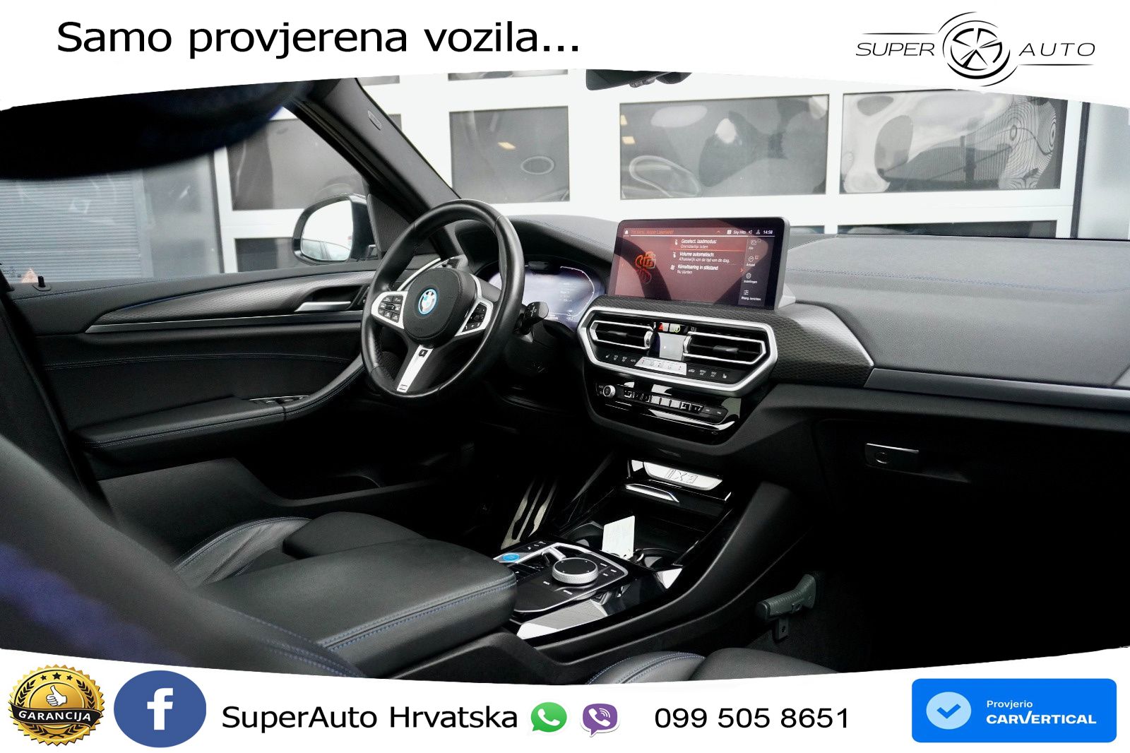 BMW iX3 80 kWh (286 KS) M Sport LED+GR SJED+ACC