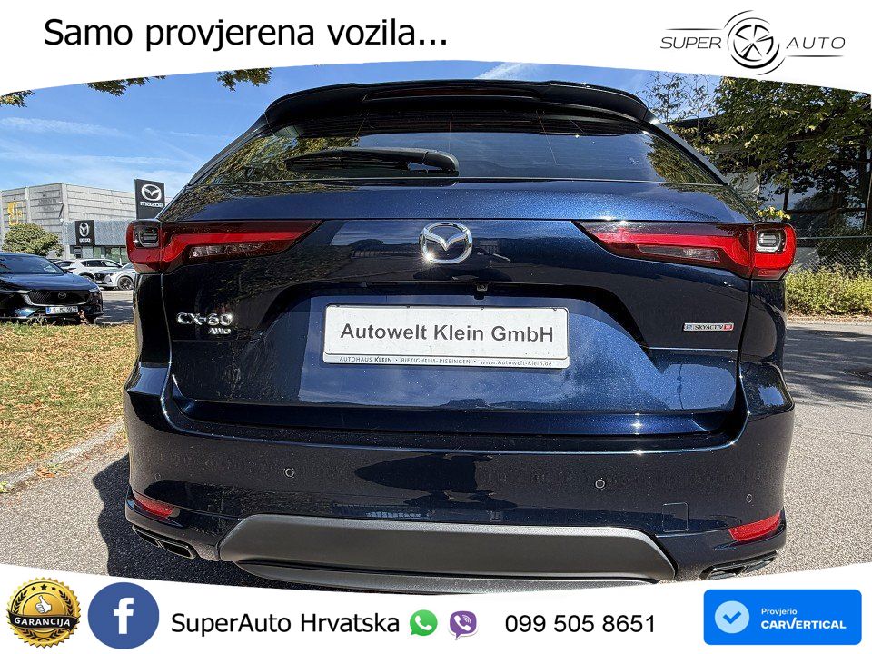 Mazda CX-60 3.3 e-Skyactiv D (254 KS) AWD Automatic LED+ACC