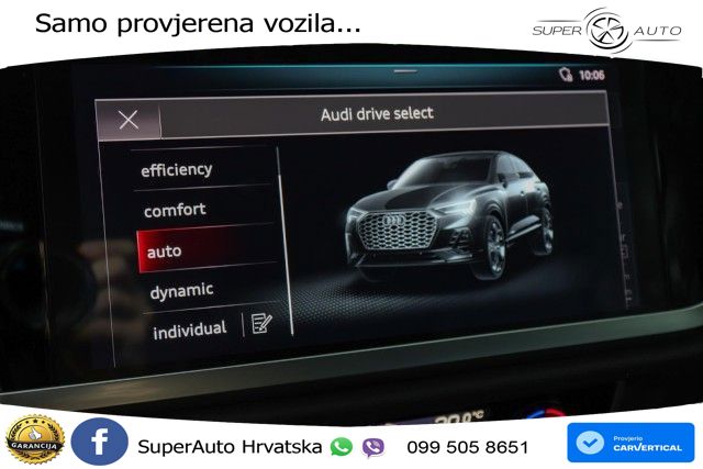Audi Q3 II Sportback 45 TFSI (230 KS) quattro S tronic LED+GR SJED+ACC