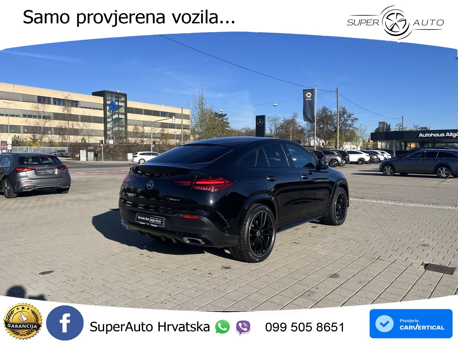 Mercedes GLE 450d (367 KS) EQ Boost 4MATIC 9G-TRONIC AMG ZRAČNI+ACC+GR SJED+KAM+PANO